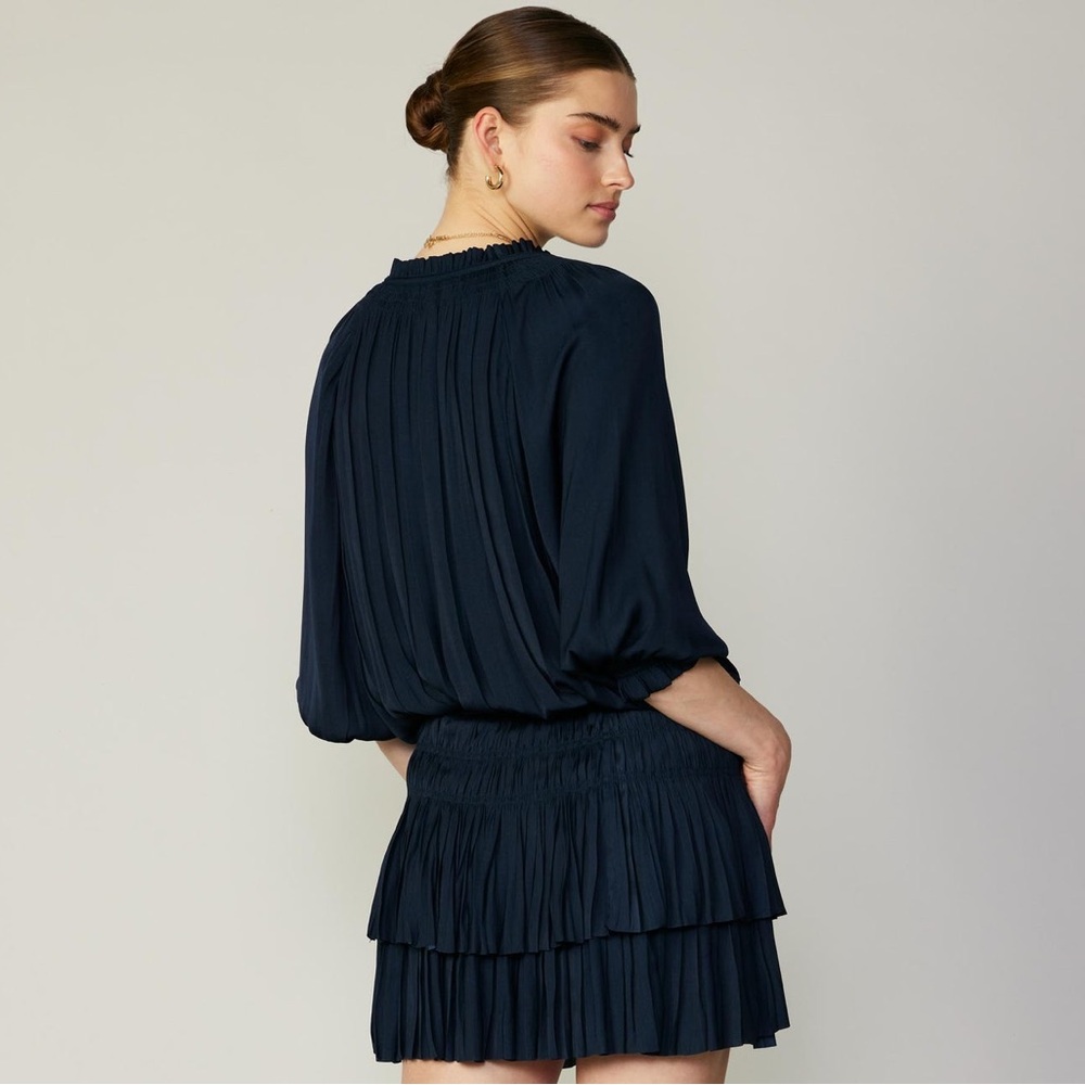 Current Air Aurelie Pleated Mini Dress
